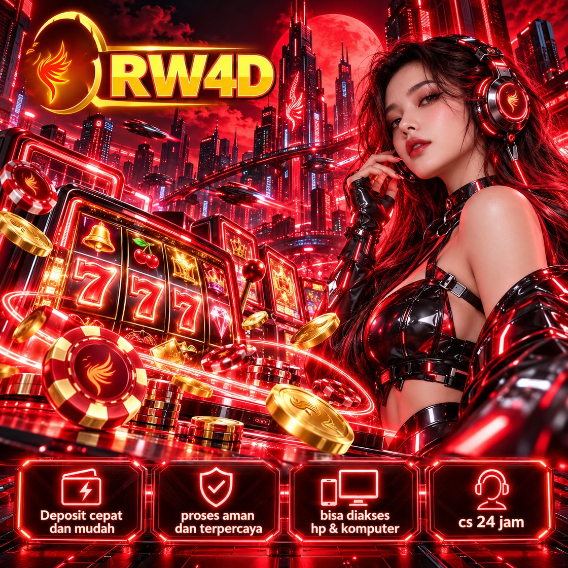 Ilustrasi banner RW4D tentang hiburan digital, variasi 3